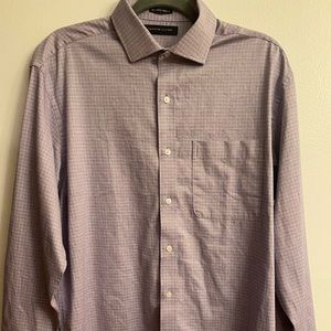 NWT Tommy Hilfiger Men's Dress Shirt Purple Dusk Regular Fit 15-15.5/32-33